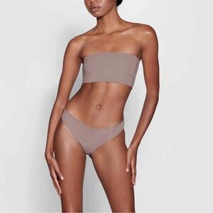 SKIMS Fits Everybody Bandeau Bralette - Umber